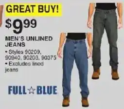 Dunham's Sports Full Blue men's unlined jeans offer