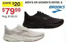 Dunham's Sports Brooks men's or women's revel 8 offer