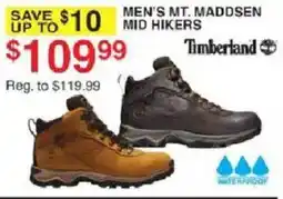 Dunham's Sports Timberland Men's Mt. Maddsen Mid Hikers offer