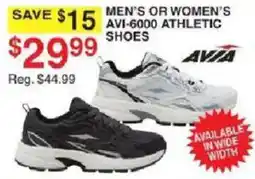 Dunham's Sports Avia men's or women's athletic shoes offer