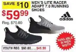 Dunham's Sports Adidas men's lite racer adapt 7.0 running shoes offer