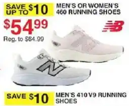 Dunham's Sports New Balance men's or women's 460 running shoes offer