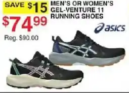 Dunham's Sports Asics men's or women's gel-venture 11 running shoes offer