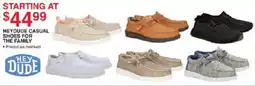 Dunham's Sports Heydude casual shoes for the family offer