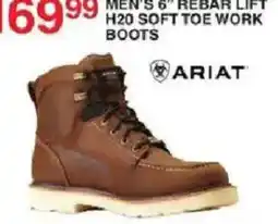 Dunham's Sports Ariat men's 6" rebar lift h20 soft toe work boots offer