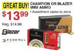 Dunham's Sports Blazer 9mm Ammo offer