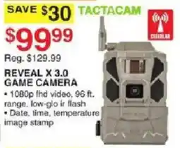 Dunham's Sports Tactacam Reveal X 3.0 Game Camera offer