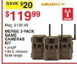 Dunham's Sports Merge 3-pack game cameras kit offer
