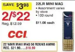 Dunham's Sports Cci 22lr mini mag offer