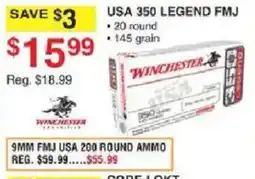 Dunham's Sports Winchester usa 350 legend fmj offer