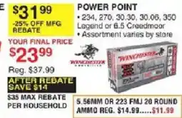 Dunham's Sports Winchester Power Point Ammo offer