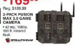 Dunham's Sports Stealth Cam 2-Pack Fusion Max 3.0 Game Camera offer