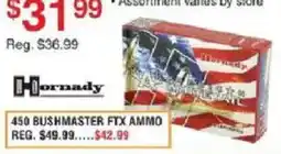 Dunham's Sports Hornady 450 Bushmaster Ftx Ammo offer
