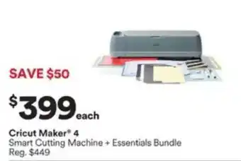 Cricut Maker 4 Smart Cutting Machine + Essentials Bundle