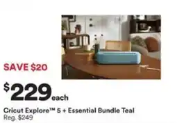 Michaels Cricut Explore 5 + Essential Bundle Teal offer