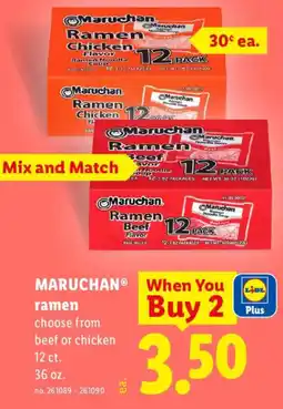 Lidl Maruchan ramen offer