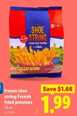 Lidl Lidl frozen shoe string French fried potatoes offer