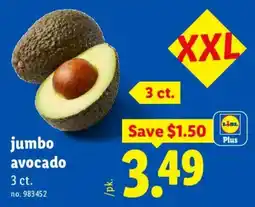Lidl Lidl Plus jumbo avocado offer