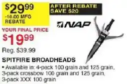 Dunham's Sports Nap Spitfire Broadheads offer