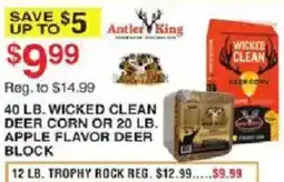 Dunham's Sports Antler King Wicked Clean Deer Corn or Apple Flavor Deer Block offer