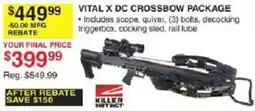 Dunham's Sports Vital X Dc Crossbow Package offer
