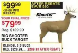 Dunham's Sports Shooter big shooter buck target offer
