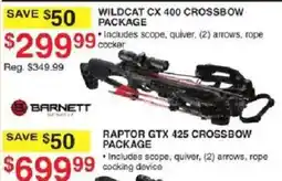 Dunham's Sports Barnett Wildcat Cx 400 Crossbow Package offer