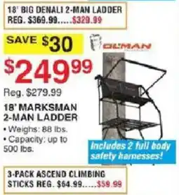 Dunham's Sports Olman 18' Big Denali 2-Man Ladder offer
