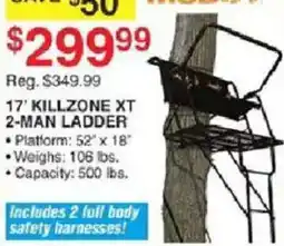 Dunham's Sports 17' Killzone Xt 2-Man Ladder offer