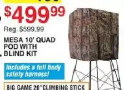 Dunham's Sports Mesa 10' Quad Pod With Blind Kit offer