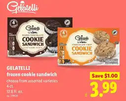 Lidl Gelatelli frozen cookie sandwich offer