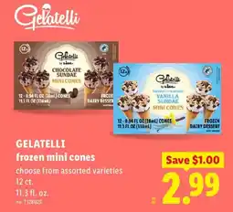 Lidl Gelatelli frozen mini cones offer