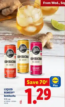 Lidl Liquid Remedy kombucha offer