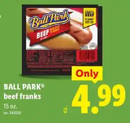 Lidl Ball Park beef franks offer