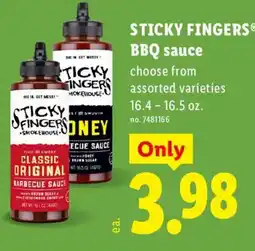 Lidl Sticky Fingers BBQ sauce offer