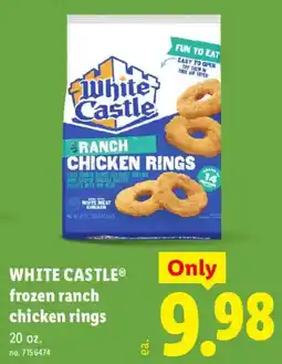 Lidl White Castle frozen ranch chicken rings offer