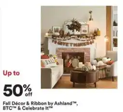Michaels Fall Décor & Ribbon by Ashland offer