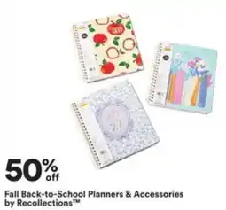 Michaels Fall Back-to-School Planners & Accessories by Recollections™ offer