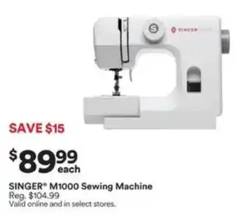Michaels Singer M1000 Sewing Machine offer