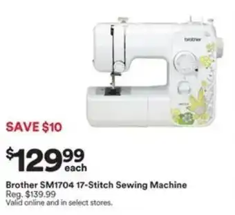 Michaels Brother SM1704 17-Stitch Sewing Machine offer