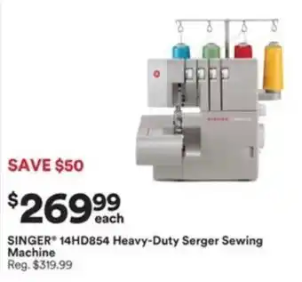 Michaels Singer 14hd854 heavy-duty serger sewing machine offer