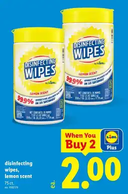 Lidl Lidl disinfecting wipes, lemon scent offer