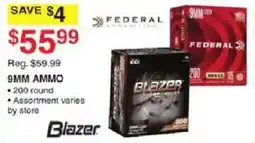 Dunham's Sports Blazer 9mm ammo offer