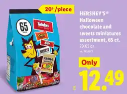Lidl Hershey's halloween chocolate and sweets miniatures assortment offer