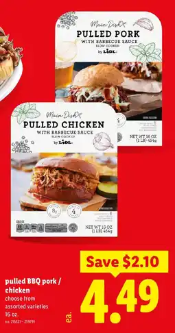 Lidl Lidl pulled bbq pork / chicken offer