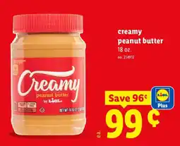 Lidl Creamy peanut butter by Lidl offer