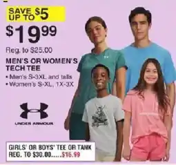 Dunham's Sports Under Armour Men's or Women's Tech Tee offer