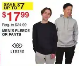 Dunham's Sports Leg3nd men's fleece or pants offer