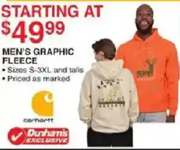 Dunham's Sports Carhartt men's graphic fleece offer