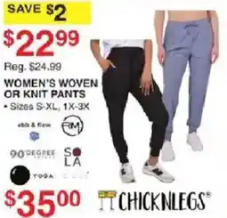 Dunham's Sports Chicknlegs women's woven or knit pants offer